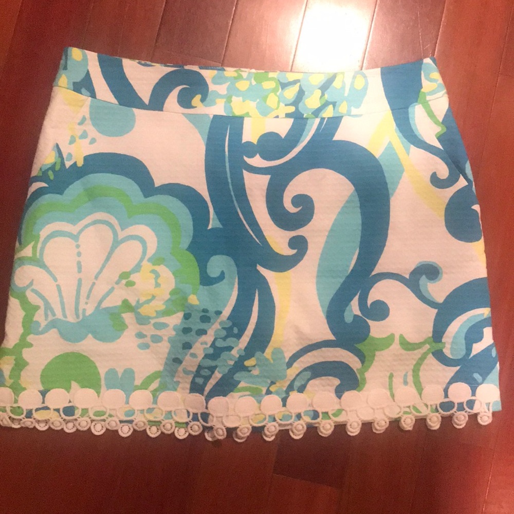 Lilly Pulitzer Marigold Crystal Coast Lace Skort